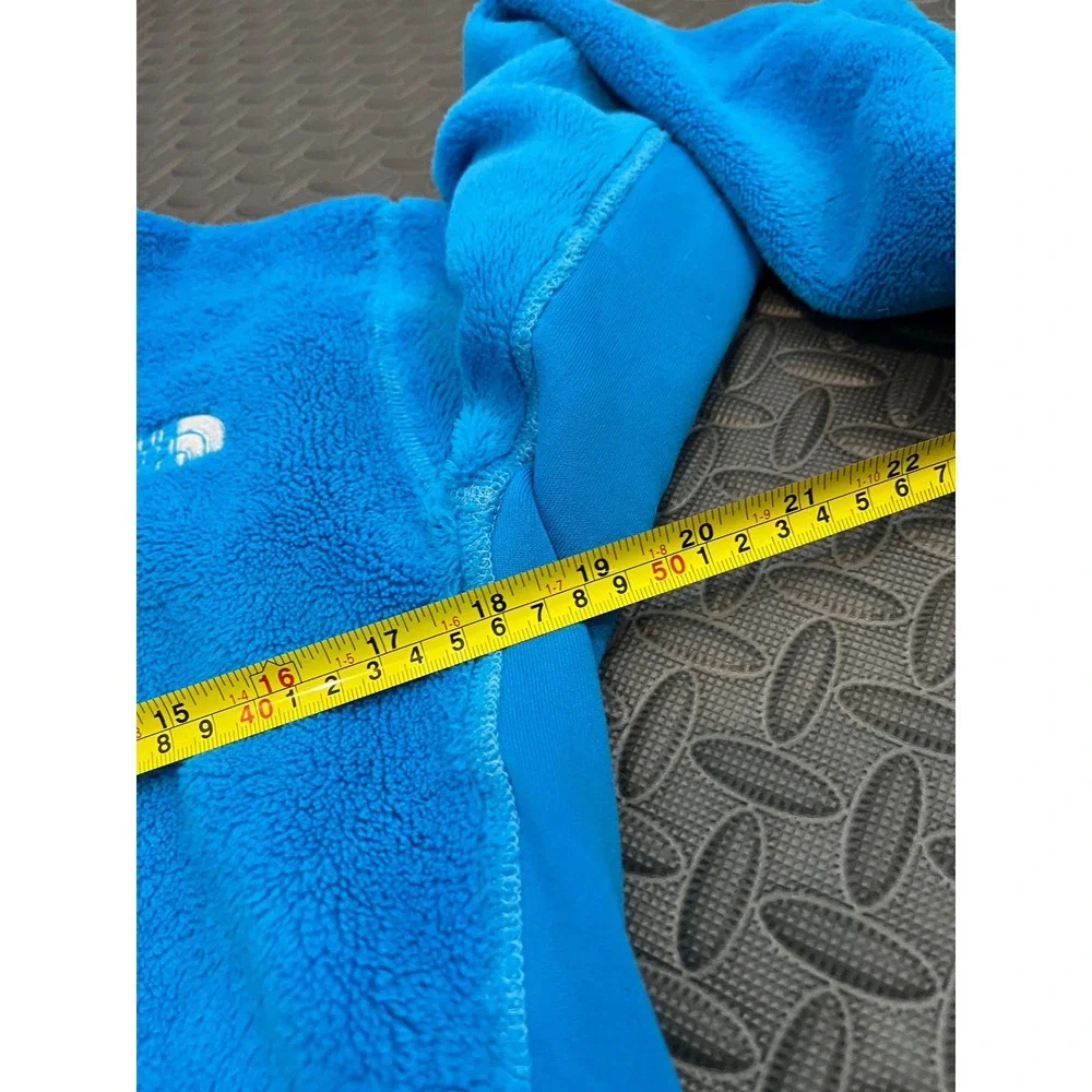 The North Face Summit Series Fleece Jacket Womens L Blue Full Zip Mock Neck